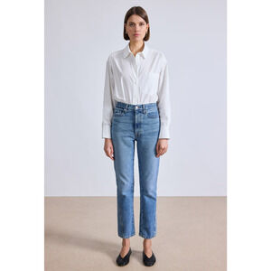 NWT Apiece Apart Camilla Cropped Straight Jeans in Austin Wash Women's size 28